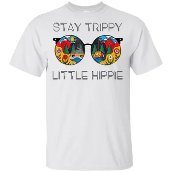 Hippie Camping Don Camisa Stay Trippy Poco Hippie Gafas Hombre Mujer Camiseta