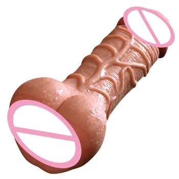 De silicona Condón Alargador de Pene Manga de Gran Consolador con la Vagina y Suave Flexible Pene Polla Hombres Masturbador Femenino Masturbación