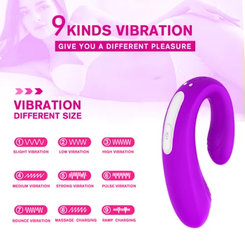 VATINE Flexible Clítoris Vagina Estimulador Vibrador de Pareja Compartir el G-spot Vibrador Juguetes Sexuales para Mujeres