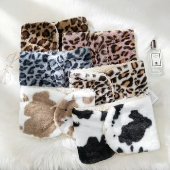 2020 invierno nuevo de la impresión del leopardo de impresión de la vaca pequeña bufanda para las mujeres todos-partido cómodo gruesa caliente de las mujeres de la bufanda de las mujeres multicolor