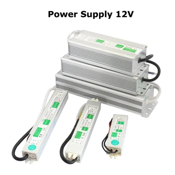 12V LED de la fuente de Alimentación de 24V Impermeable IP67 de la CA 110V 220V DC 24 12 Voltios Controlador de LED de 10W 20W 30W, 60W 100W 120W 200W Transformador