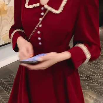 2020 el otoño y el invierno de nueva red lady vestido de cuerpo completo de hadas de la serie elegante de la diosa de la ropa de estilo