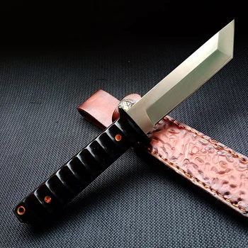 Japonés de Alta resistencia salvaje cuchillo de supervivencia salvaje defensiva cuchillo, al aire libre cuchillo de buceo táctico cuchillo G10 handel 440c de la cuchilla de la Herramienta