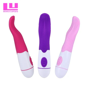 Loco Lengua juguetes Sexuales Empujando Vibrador Impermeable Vibradores Sexo Oral Productos Para la Mujer Punto G Estimulador de Clítoris Lamiendo Juguete