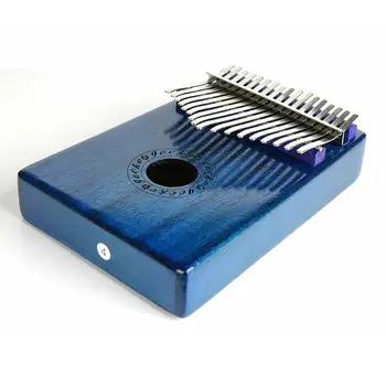 GECKO 17 Clave de Kalimba Dedo Pulgar de Piano de Madera de Caoba Mbira Keyborad Instrumento con Bolsa de transporte de llave de Afinación Pegatinas