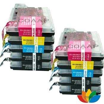 LC38 LC67 LC61 LC65 LC11 LC16 LC980 LC990 LC1100 Compatible cartucho de tinta para Brother DCP 145C 165C 385C 585CW Impresora de inyección de tinta