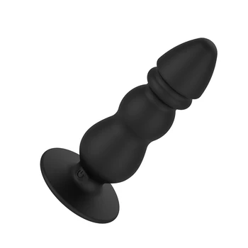 Anal consolador vibrador de masaje de la próstata vibrando plug anal butt plug anal sexo estimulador buttplug erótica, juguetes sexuales para hombres, mujeres