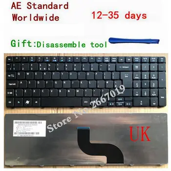 Reino unido teclado del ordenador portátil para Acer aspire 5820T 7551 5810 5810T 5738 5742 5739 7739 5560 5349 5749Z 5736 5740 7250 5536