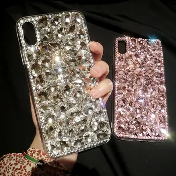De diamantes de imitación de la Moda de Brillo de Diamantes caja del Teléfono Para Samsung Galaxy A60 A30 A20 A50 A10 A70 A40 A51 4G A80 A90 Cubierta