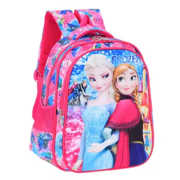 Disney mochila nueva congelados de la Princesa de la escuela primaria de la bolsa de 3d de dibujos animados de los niños de la cartera de kindergarten mochila pequeña