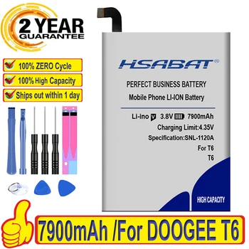 HSABAT 7900mAh Batería para Homtom HT6 & DOOGEE T6 & DOOGEE T6 Pro envío gratuito