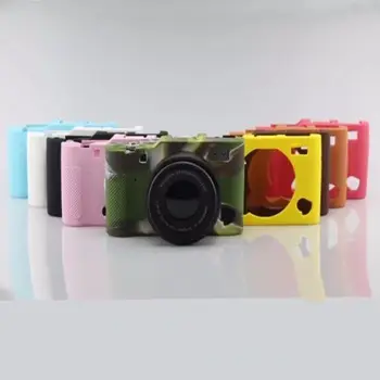 De silicona caja de la Cámara Tapa de la Bolsa para Fujifilm XA5 X-A5 Cámara En 6 Colores