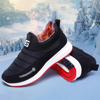 HEFLASHOR las Mujeres Botas de Nieve de 2019 Nuevas Botas de Invierno las Mujeres de los Zapatos de Sólido Casual Zapatos de Mujer Mantener Caliente la Felpa Invierno Zapatos de las Mujeres Botas