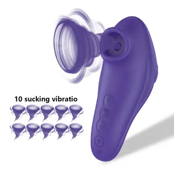 YAFEI Chupando Vibrador de 10 velocidades de Vibración Tonto Sexo Oral Chupar Estimulador de Clítoris Sexo Erótico Juguetes Para la Salud Sexual Femenina