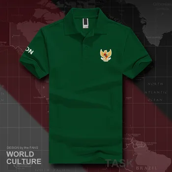 Indonesia Indonesia IDN ID de camisas de polo de los hombres de manga corta blanca de las marcas impresas para cada país en el 2018 algodón nación bandera de equipo nuevo 20