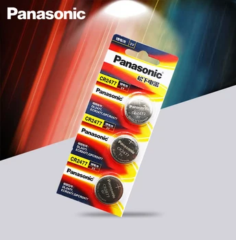 3PCS Nueva Panasonic CR2477 3V CR 2477 de Alto Rendimiento Resistente de Alta Temperatura de Botón pilas de botón Pilas de Tarjeta de pac