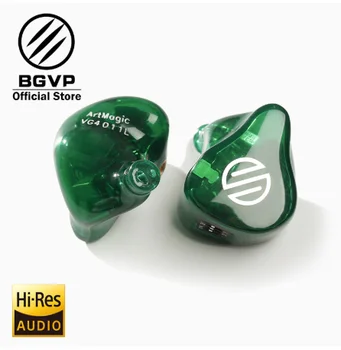 BGVP HIFI ArtMagic VG4 4 armaduras equilibradas personalizables en monitores de oído interfaz MMCX con Cable de Auriculares de alta fidelidad