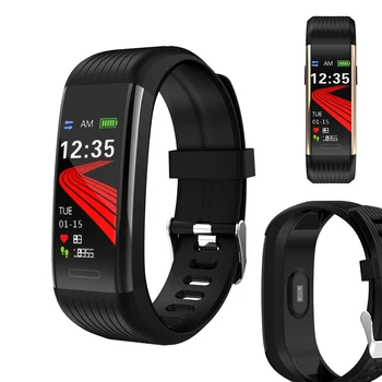 Bluetooth Smart banda Podómetro de la Frecuencia Cardíaca Presión Arterial Monitor de Fitness Tracker Deporte Reloj Inteligente Impermeable de la Pulsera Inteligente