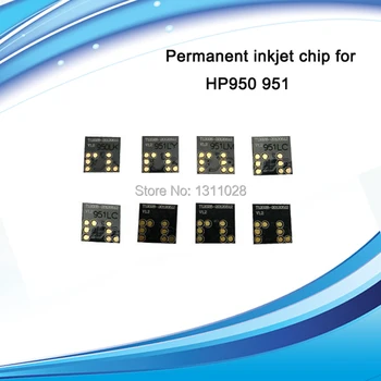 Para HP950 951 Permanente de inyección de tinta chip para HP950BK,HP951C,HP951M,HP951Y cartucho de Tinta para HP Officejet Pro 8100/8600,gastos de envío gratis