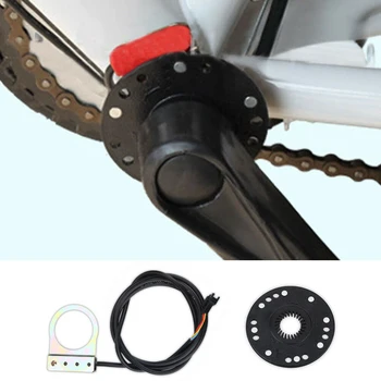 Accesorios Pedal De Montaje Magnético Eficaz Auxiliar Del Sensor De Velocidad De Acero Universal De La Práctica De Bicicleta Eléctrica Fácil De Instalar