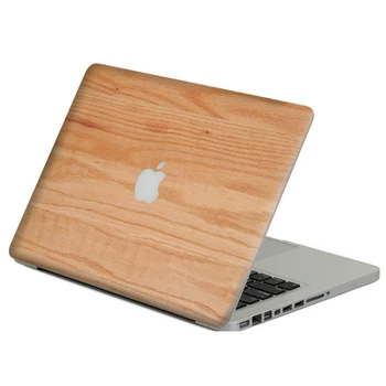 De madera Portátil de la Calcomanía de Vinilo PVC de la etiqueta Engomada de la Piel Para Macbook Air Pro De 12