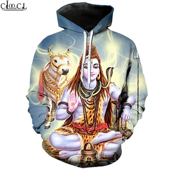CLOOCL Dios Hindú Shiva Señor Sudaderas con capucha de Impresión 3D de Hombre que las Mujeres de la Moda Caliente Selliing Sudadera Casual Streetwear Par de Desgaste Tops