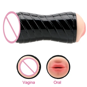 3D Vagina Artificial Realista Vagina Oral Masturbador Productos para Adultos Juguetes Sexuales para los Hombres Apretado Avión Taza de la Masturbación Masculina de la Copa