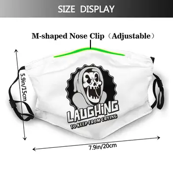 Riendo Para No Llorar Retro Lavable Máscara De Cuphead Personajes Mugman Juego Reutilizables Mascarillas Con Filtros Anti Neblina De La Máscara
