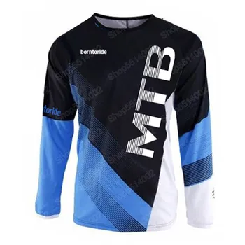 2019 Nuevo de Manga Corta de secado Rápido Descenso Jersey de Motocross Camisetas de Ciclismo de Moto GP de la Bicicleta de Montaña Camiseta de BMX DH Ciclismo, Ropa