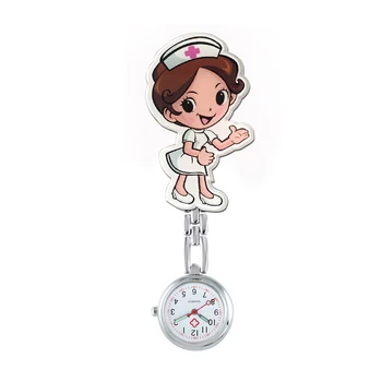 ALK Fob Enfermera Relojes de Bolsillo Cuarzo Broche de Médicos Reloj de dibujos animados Lindo Kawaii Patrones Médico de Reloj de Regalos del Hospital Dropshipping
