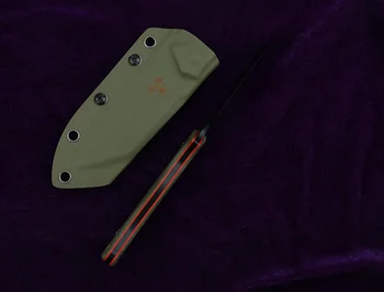 JR4110 integrado fijo DC53 cuchilla de mango de G10 acampar al aire libre de la caza de supervivencia de bolsillo de la cocina cuchillo de frutas EDC herramienta
