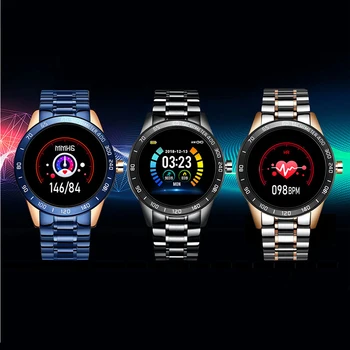 LIGE marca de Lujo de los Hombres Reloj Inteligente de la Aptitud de la Pulsera Smartwatch Reloj de la prenda Impermeable IP68 Monitor de Ritmo Cardíaco Deporte Tracke Android IOS
