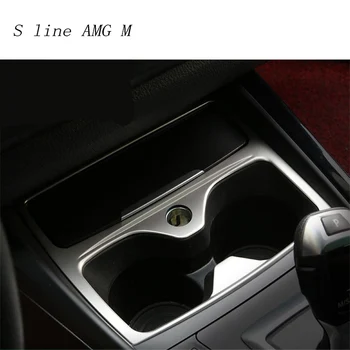 Car styling Interior de Taza de Agua panel de soporte de la cubierta decorativa de ajuste Para el BMW F20 de la Serie 1 118i 120i 135i 2012-Accesorios de Automóviles