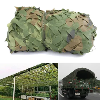 1.5X10m Bosques de Hojas de Camuflaje de Compensación Sol Refugio del Ejército de Camuflaje Campamento de Caza Tapa Net