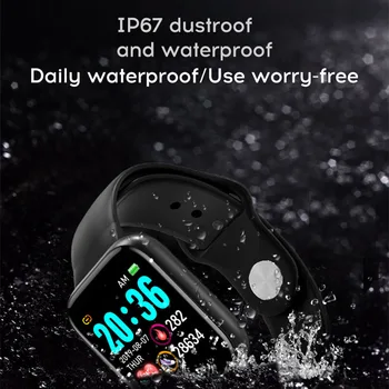Y68 Reloj Inteligente D20 Hombres Pro Smartwatch de Apple IOS Android Monitor de Frecuencia Cardíaca Presión Arterial de los Deportes de la Pulsera de dropshipping