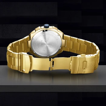 Superior de Lujo de la Marca NAVIFORCE Relojes para Hombre de Negocios de Oro de Cuarzo reloj de Pulsera Militar de Deporte de la prenda Impermeable del Reloj Masculino Masculino Relogios