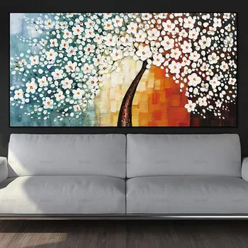 Cartel de la pintura de la lona de arte de la pared de la imagen abstracta de árbol de Imágenes prediseñadas cartel de la decoración para la sala de estar impresiones sobre lienzo sin marco