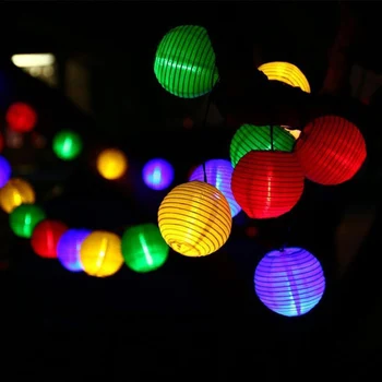 10/20/30 Solar del LED lámparas Colgantes de la Cadena de la Luz del Jardín del Patio trasero Balcón Solar de las luces De Navidad, Año Nuevo Decoración