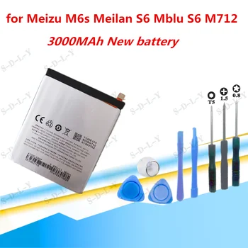 De alta Calidad de 3000mAh BA712 Batería para Meizu M6s Meilan S6 Mblu S6 M712Q/M/C M712H Batería de Alta Calidad+Seguimiento + herramientas