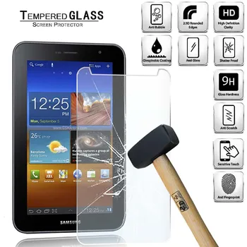 Tablet de Pantalla de Cristal Templado Protector de la Cubierta para Samsung Galaxy Tab 7.0 Plus P6200/P6210 Anti-Arañazos a Prueba de Explosión de la Pantalla