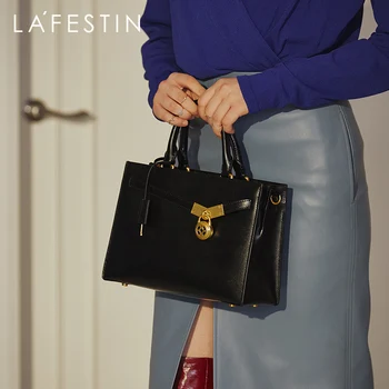 LAFESTIN 2020 nuevas bolsas de moda de las mujeres de moda de cuero de hombro bolsa de mensajero de ambiente retro portátil bolsa de platino