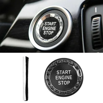 Original ABS Cristal Start Stop Interruptor de Botón de la Cubierta Para BMW E90 E91 E92 E93 E60 E83 E84 Coche de Sustitución de Accesorios