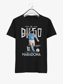 Argentina la Leyenda del Fútbol Diego Maradona Camiseta de los Hombres. De verano de Algodón de Manga Corta O-Cuello Unisex Camiseta Nueva S-3XL
