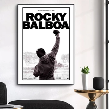 Rocky Balboa 1976 Película Lienzo de Pintura Clásica, Carteles y Grabados de la Pared del Arte de la Imagen para la Sala de estar Decoración para el Hogar Cuadros