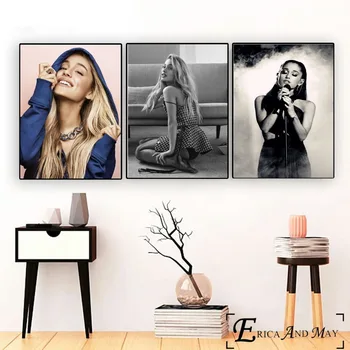 Ariana Grande 2018 Sexy Cantante Impresiones De La Lona De La Pintura Moderna Carteles De Arte De Pared Con Fotos Para Vivir Decoración De La Habitación Sin Marco
